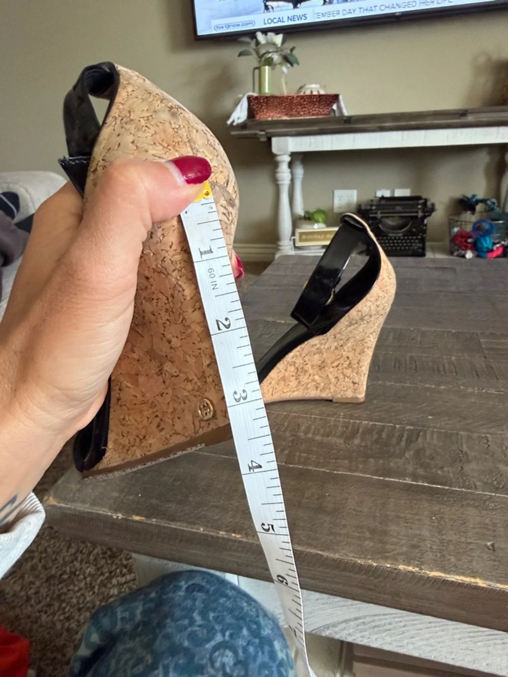 Gucci Santander Cork Wedge Ankle-Strap Sandals - Picture 9 of 10